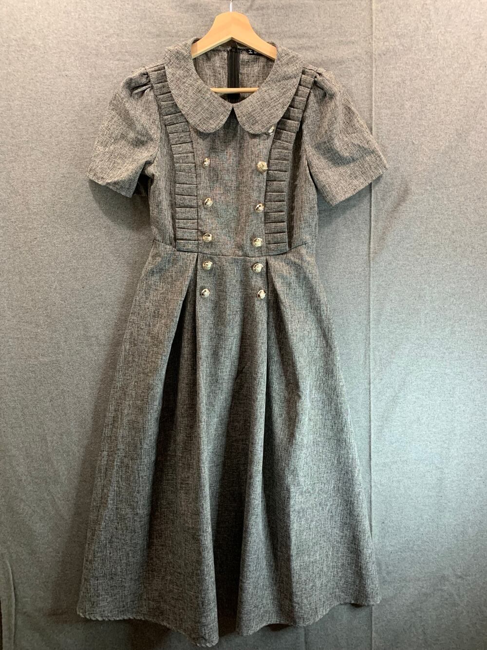 SHEIN Mini Dress Women Size XS Gray Cute Knee length Dress